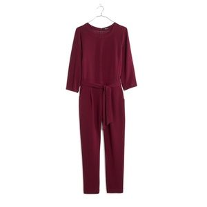 NBW Madewell Sloan Jumpsuit in Bordeaux